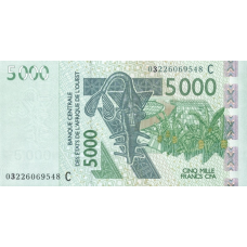P317Ca Burkina Faso - 5000 Francs Year 2003